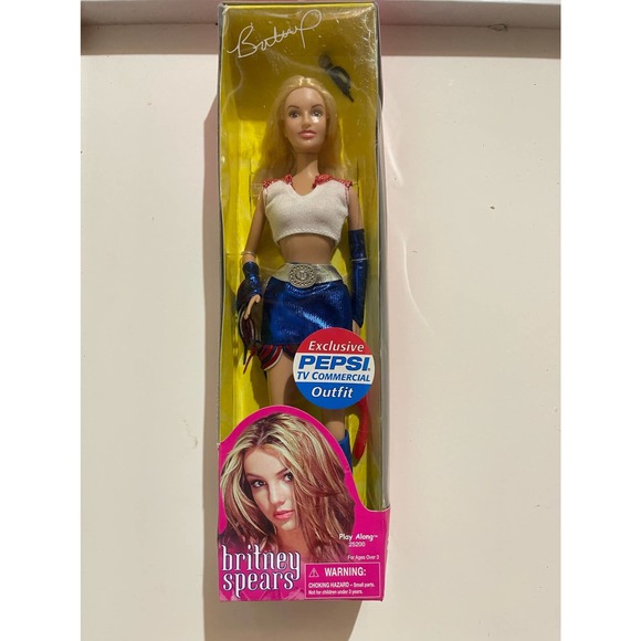 Y2K Britney Spears Pepsi Commercial Barbie Doll Play Along 25200 - Picture 1 of 2
